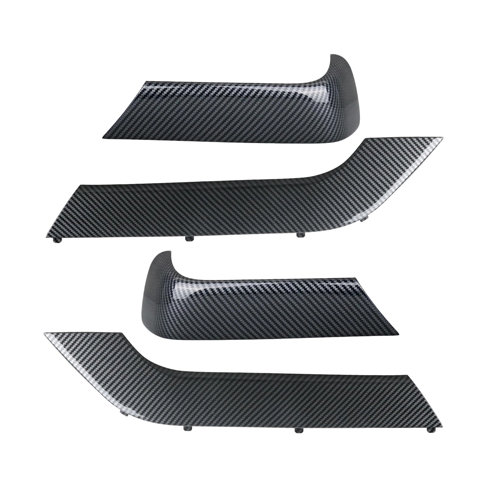 Photo 1 of omoZone 4PCS Door Armrest Cover Trim Kit Front&Rear Left Right Side Door Panel Arm Rest Bezel Carbon Fiber Compatible with 2014-2020 Chevy Silverado GMC Sierra