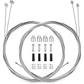 4PCS Bike Brake Cable Gear Shifter Cable Wire Set, Universal Standard Bicycle Brake Cable, Professional Bicycle brake line fo