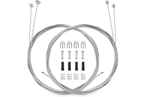 4PCS Bike Brake Cable Gear Shifter Cable Wire Set, Universal Standard Bicycle Brake Cable, Professional Bicycle brake line fo