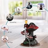 SKILBEAIA Mushroom Backflow Incense Burner with Cones & Sticks Set view 3