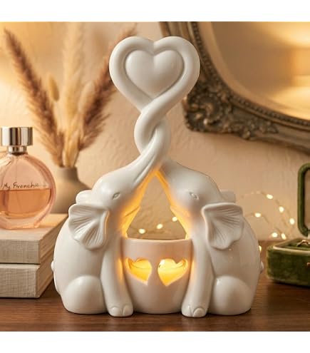 Amazon.com: Loving Elephant Couple Figurine with Together Forever
