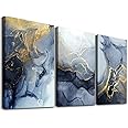 Abstract Wall Decor for Living Room Bedroom Wall Art Paintings Abstract Ink painting Wall Artworks Hang Pictures for Office Decoration, 16x24inch/Piece, 3 Panels Bathroom Home Decorations Posters