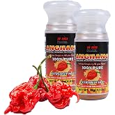 Innovatronix ANGHANG 15g Carolina Reaper Pepper Powder (100% Pure) - 2 BOTTLES OF (0.53 oz / 15 grams each) | World's Hottest Pepper