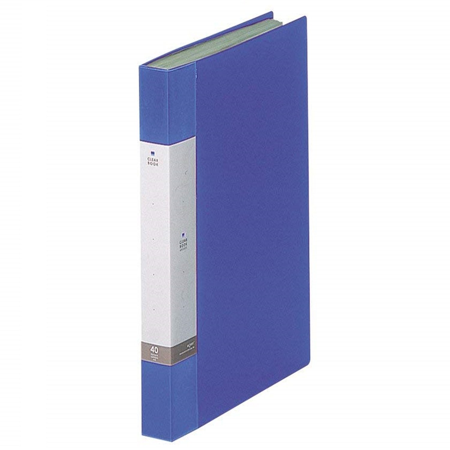リヒトラブ ファイル クリヤーブック A4 40ポケット 青 G3202-8商品画像