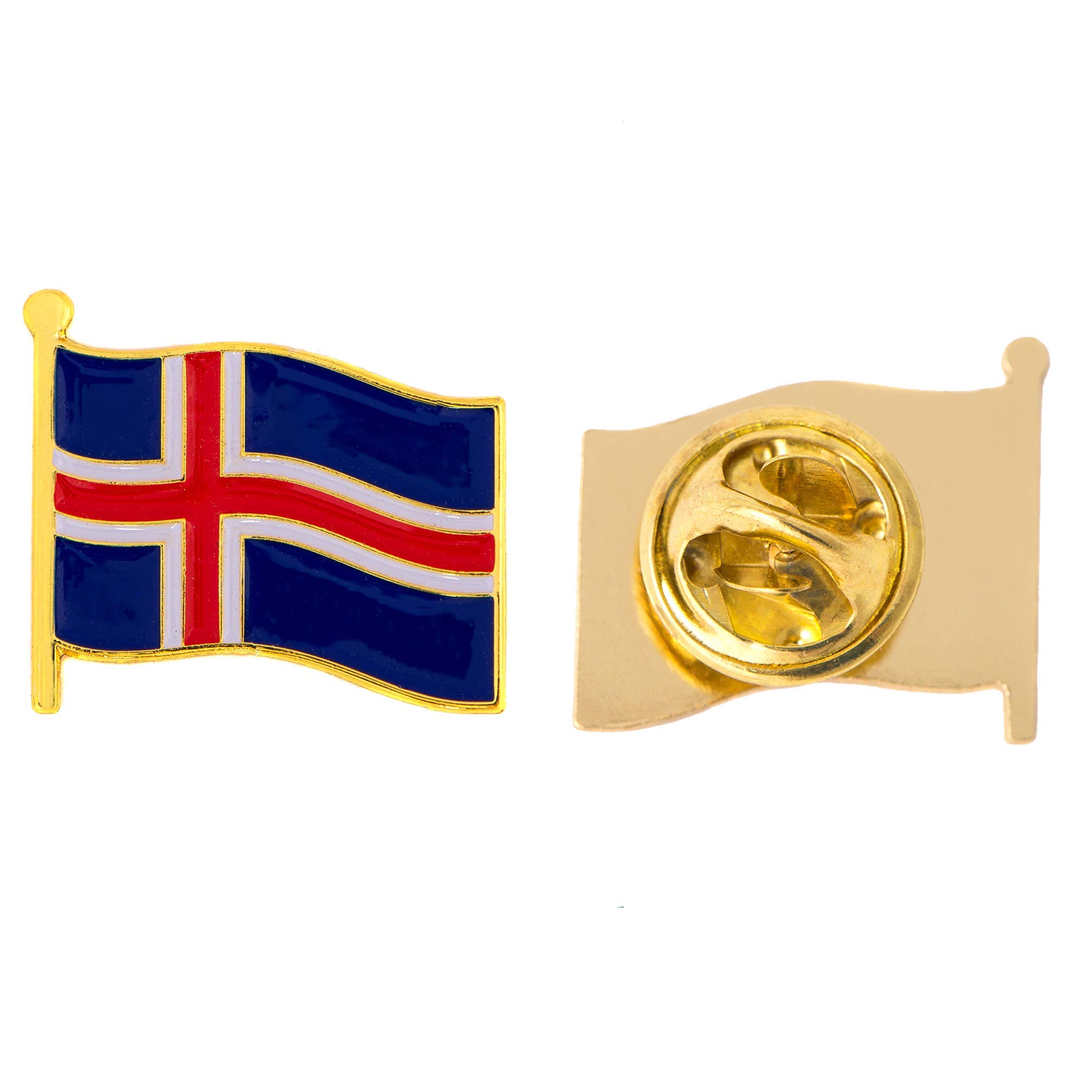 Desert CactusIceland Lapel Pin Country Enamel Made of Metal Souvenir Hat Men Women Patriotic (Waving Flag Pin)