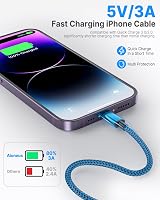 Aioneus iPhone Charger Cable 3Pack 3FT MFi Certified Fast Charge Lightning view 2
