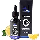 HM Vitamin C Serum with Hyaluronic Acid, Vitamin E & 1 percent Kojic Acid | Anti-Aging & Brightening | Reduces Wrinkles & Enhances Skin Radiance