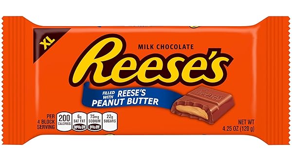 REESE’S PEANUT BUTTER & MILK CHOCOLATE CANDY BAR...