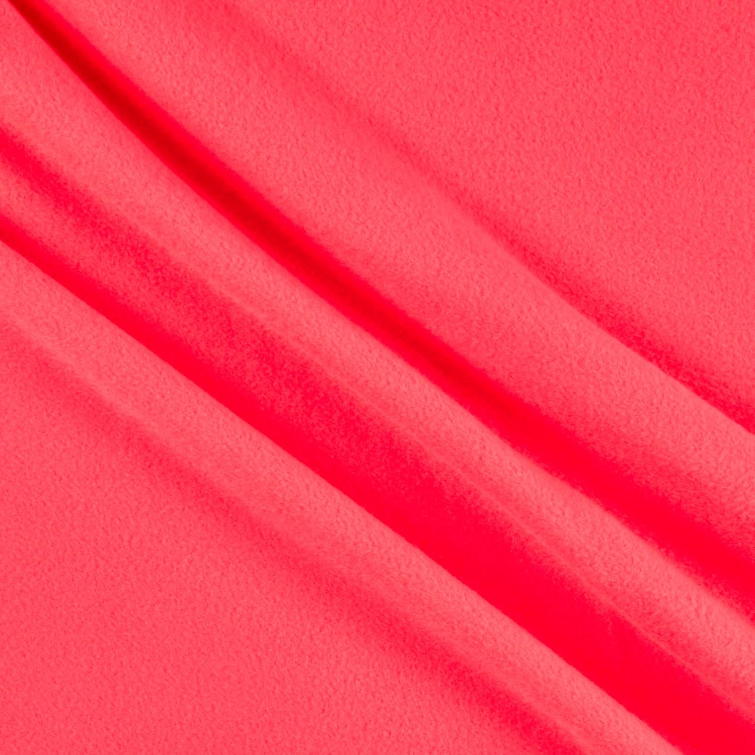 David Textiles AntiPill Fleece Solid Neon Pink Fabric Amazon.ca Home