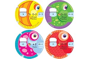 Carson Dellosa Education Carson Dellosa EZ-Spin Addition Math Manipulative, 18 Piece Bulletin Board Cutouts, Addition Bulletin Board and White Board Decorations, Math Classroom Décor