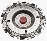 King Arthur's Tools 45814 Lancelot 4-Inch Diameter 14 Tooth Fine Cut Chain Carver Attachment for Side Grinder with 5/8-Inch Arbor