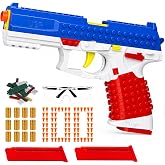 Block 19 Toy Pistol, Automatic Shell Ejection Toy Gun | DIY Building Blocks Toy Gun with 3 Play Modes, STEM Educational Pistol &amp; Shooting Game Collectible Gift for Teens