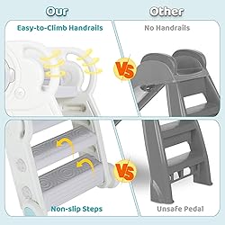 Arlopu Folding Toddler Slide with Climber, Indoor
