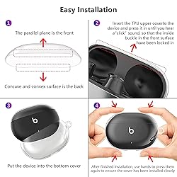 Aircawin for Beats Studio Buds Case 2021 Clear
