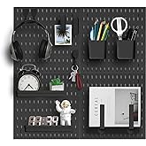 Zestify Revamp Your Space With A Versatile Pegboard Kit - Effortlessly Organize Home, Office, And Gaming Setup With Customizable Hanging Solutions (Black)