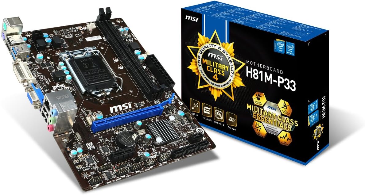 Amazon Msi H81m P33 Matxマザーボード 第4世代coreプロセッサ Haswell 対応 日本正規代理店品 Mb47 H81m P33 Msi マザーボード 通販