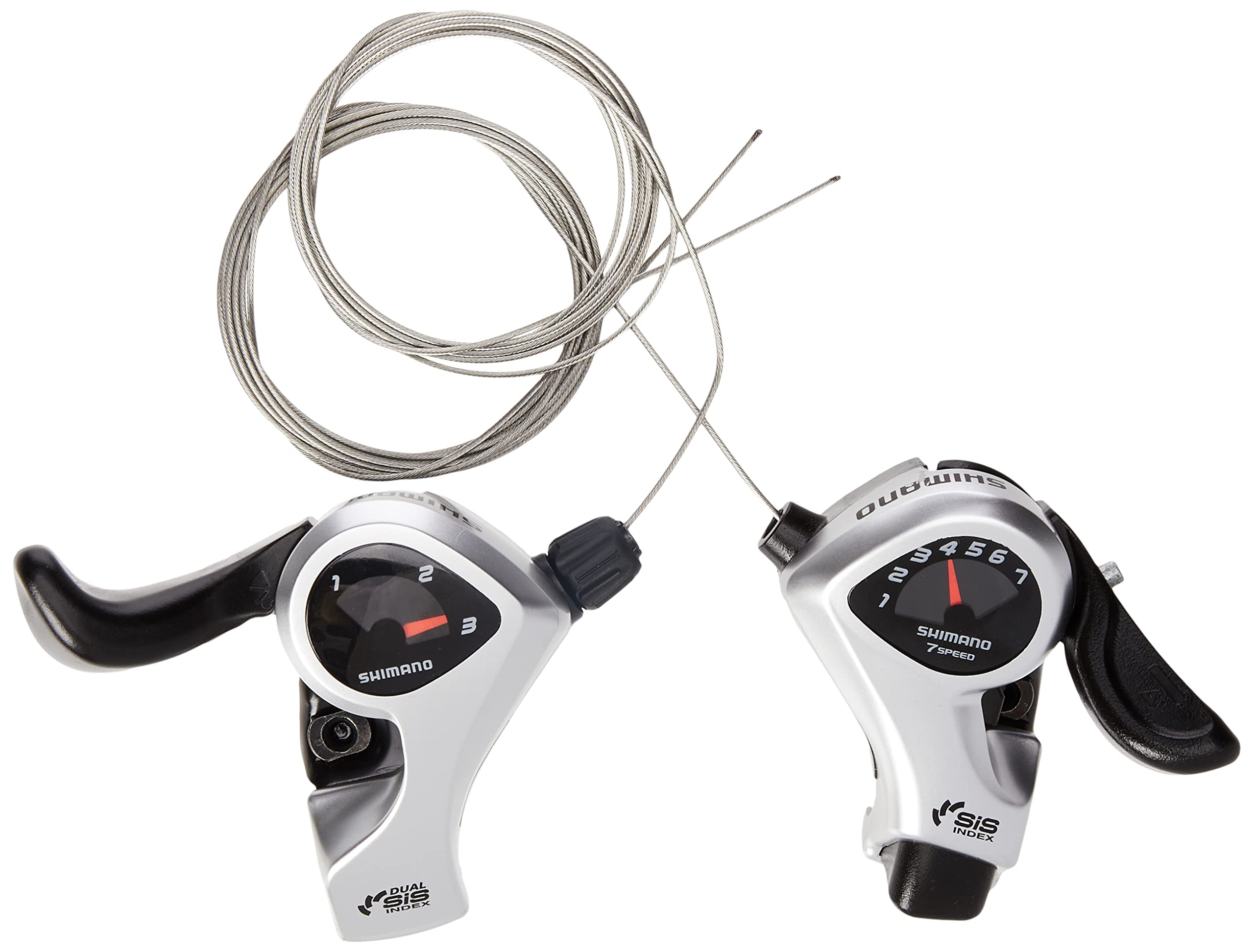 SHIMANO Tourney/TY SL-TX50 Thumb Shifter Plus - Silver, 7 Speed