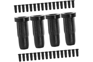 QUMIIRITY 50pcs Universal Round Wheel Inserts Nylon Chair Wheel Caps Caster Socket Sleeves for Office Chair Floor Protection