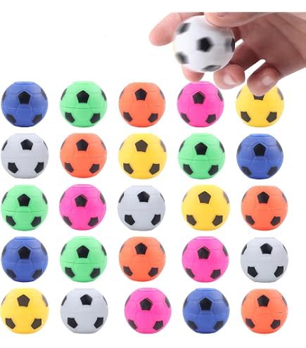 Lot De 36 Footballs Toupie – JOYIN – Jouets Anti-Stress à Doigts – 9 Couleurs – Pour Anniversaire, Cadeaux De Classe, Récompenses