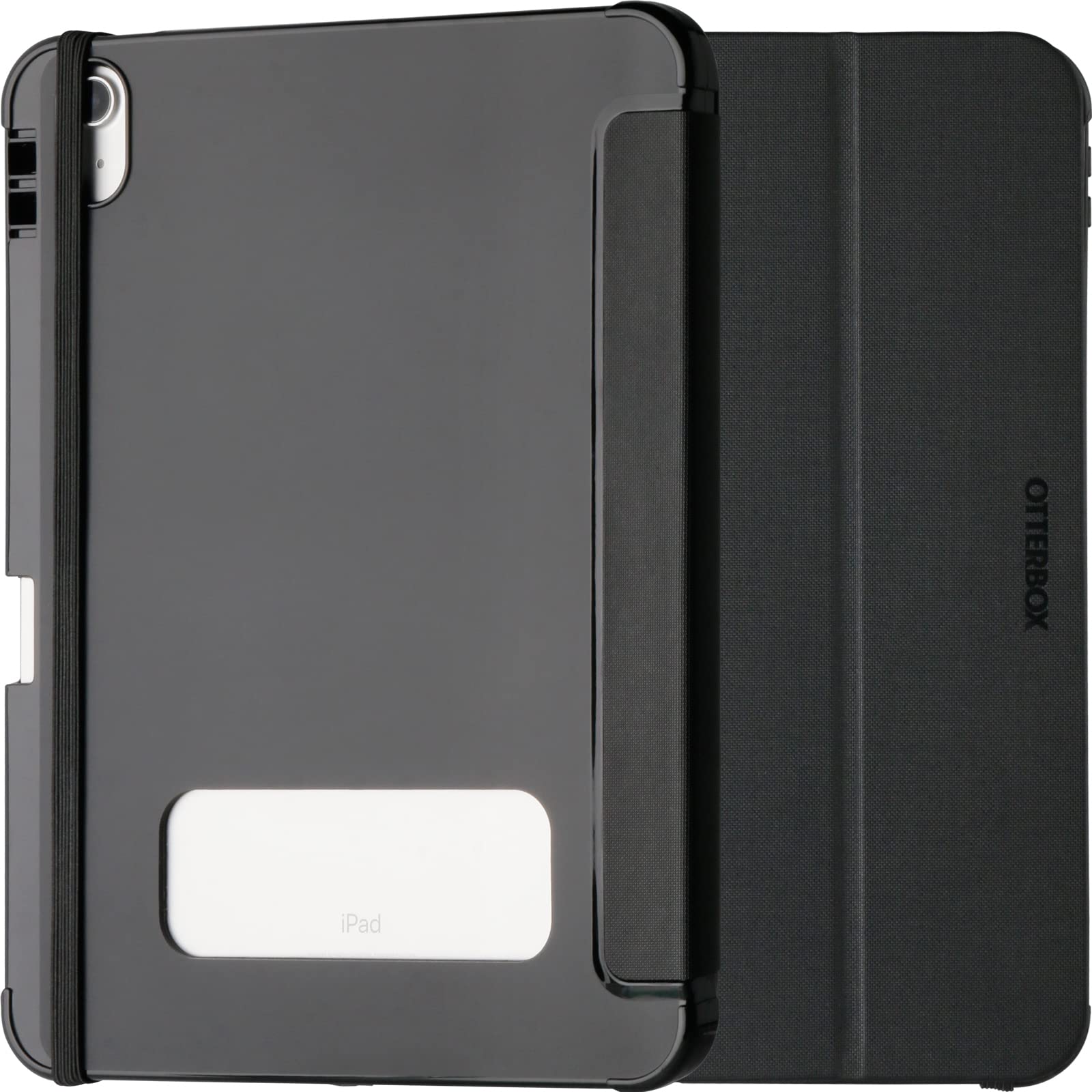 OtterBox React Folio Case for iPad 10th gen 2022, iPad 11th gen 2025 (A16), Shockproof, Drop proof, Ultra-Slim Protective Folio Case, Tested to Military Standard, Black, No Retail Packaging