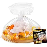 Turkey Brining Bags Kit of 2 Extra Large, 21.6"×19.6", Brine Bag with Double-Zippered for Secure Seal, Heavy Duty with Gusseted Bottom, Holds up to 30lbs, Secret to Juicy Turkeys