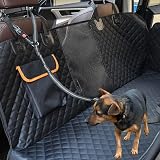 GoBuyer Dog Car Headrest Seat Belt 2 Pack Adjustable Heavy Duty Nylon Grey view 5