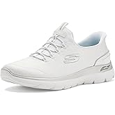 Skechers Women's Arch Fit Summits Lux Leopard Hands Free Slip-Ins Sneakers