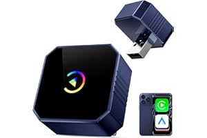 XUD 2026 Wireless CarPlay Adapter for iPhone & Android Auto, Mini Car Play Converts Wired CarPlay to Wireless, Plug & Play Au