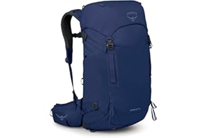 Osprey Kyte LT 35L Women's Backpacking Backpack - Lightweight Hiking & Travel Bag with Waterproof Raincover, Serenity Blue