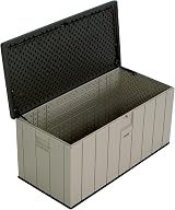 LIFETIME 150 Gallon Heavy-Duty Outdoor Deck Box Desert Sand/Brown view 8