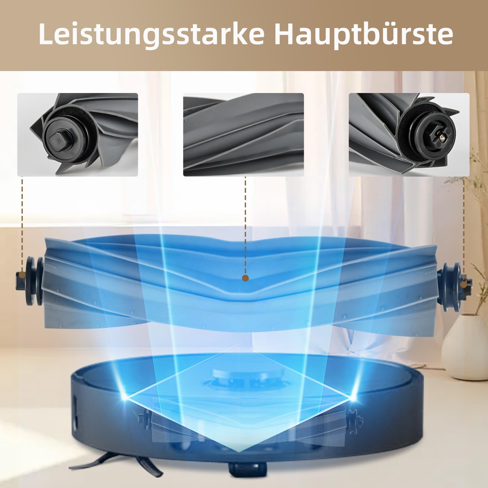 20 Stück Zubehör für Dreame X40 Ultra Complete/X40 Master/L40 Ultra/L10s Ultra Gen 3/Mova P50 Pro Ultra Staubsauger, 1Hauptbürste 6Staubbeutel 4Wischpads 4HEPA Filter 4Seitenbürste 1Reinigungszubehör 3