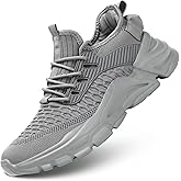 Srenket Men's Running Shoes, Non Slip, Breathable, Lightweight Fashion Sneakers, Slip Resistant Athletic Sports Walking Gym Work Shoes