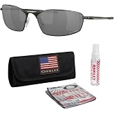 Oakley WHISKER OO4141 Oval Shape Sunglasses With Official Eyewear Kit | Men's &bull; O Matter Frame &bull; Unobtainium Nosepads &bull; Three-Point Fit &bull; HDO Optics &bull; Impact Protection &bull; Polarized Available