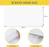 fowong Fly Screens for Windows 120cm x 250cm White Polyester Mesh view 2