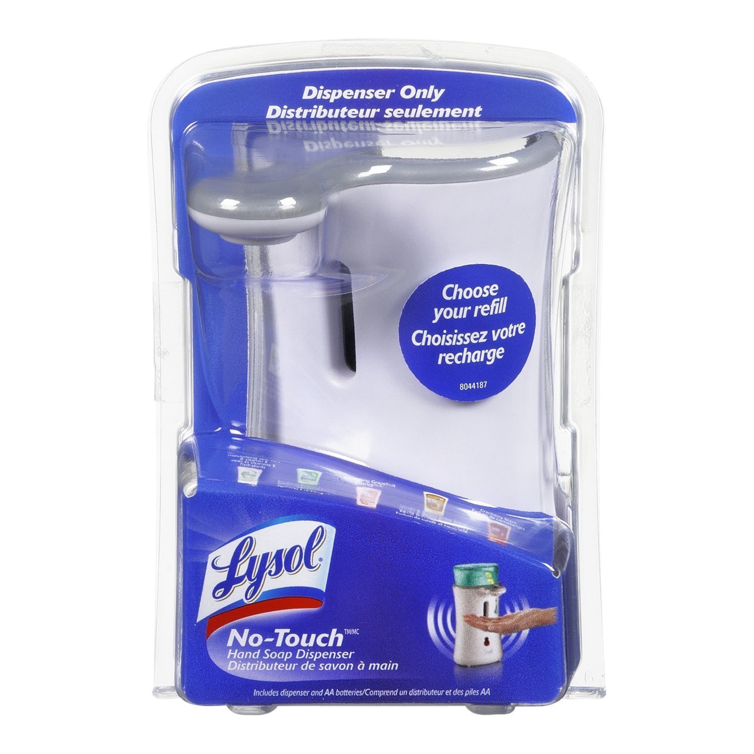 Lysol NoTouch Automatic Hand Soap DispenserWhite Pack of 2