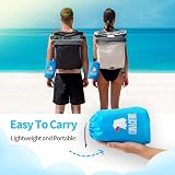 COVACURE Beach Blanket 210x200cm with Zipper Pockets - Sandproof & Waterproof view 6