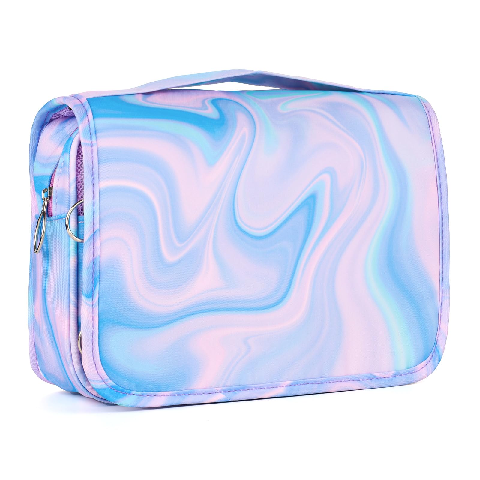 Photo 1 of Vipdeal Purple Hanging Toiletry Bag for Girls, Travel Toiletry Bag for Teen Girls Cosmetic Makeup Waterproof Wash Bag Traveling Toiletries, Fluid