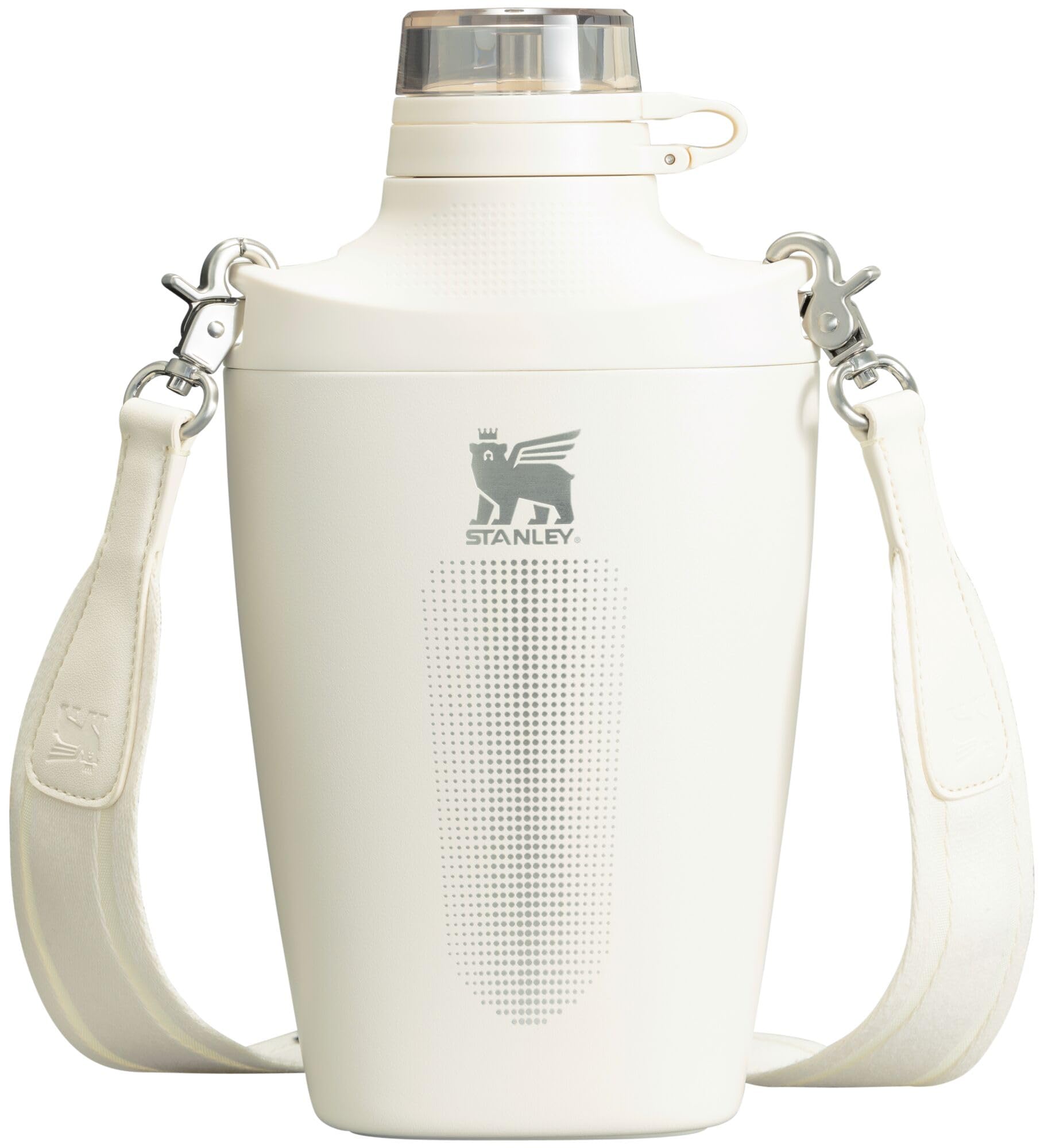 Stanley Cross Bottle 23 oz | Travel Water Bottle with Jacquard Strap | Leakproof Tritan Lid with Removable Straw | Insulated Stainless Steel | BPA-Free | Cream Image