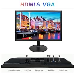 19 Inch PC Desktop Monitor 1440x900, Dual Built-in