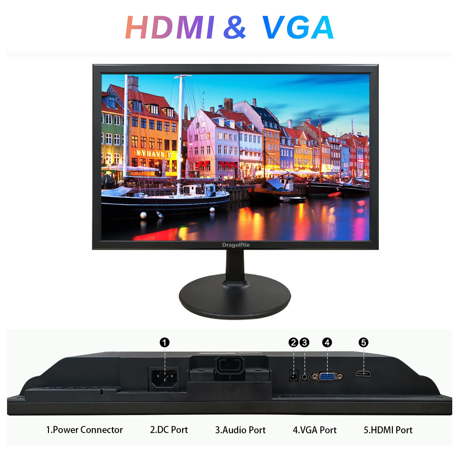 Mua 19 Inch PC Desktop Monitor 1440x900, Dual Built-in Speakers, 60Hz ...