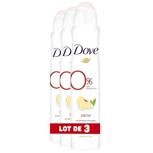 Dove Deodorant 0 Aluminium Salts Go Fresh Peach & Lemon Verbena Spray