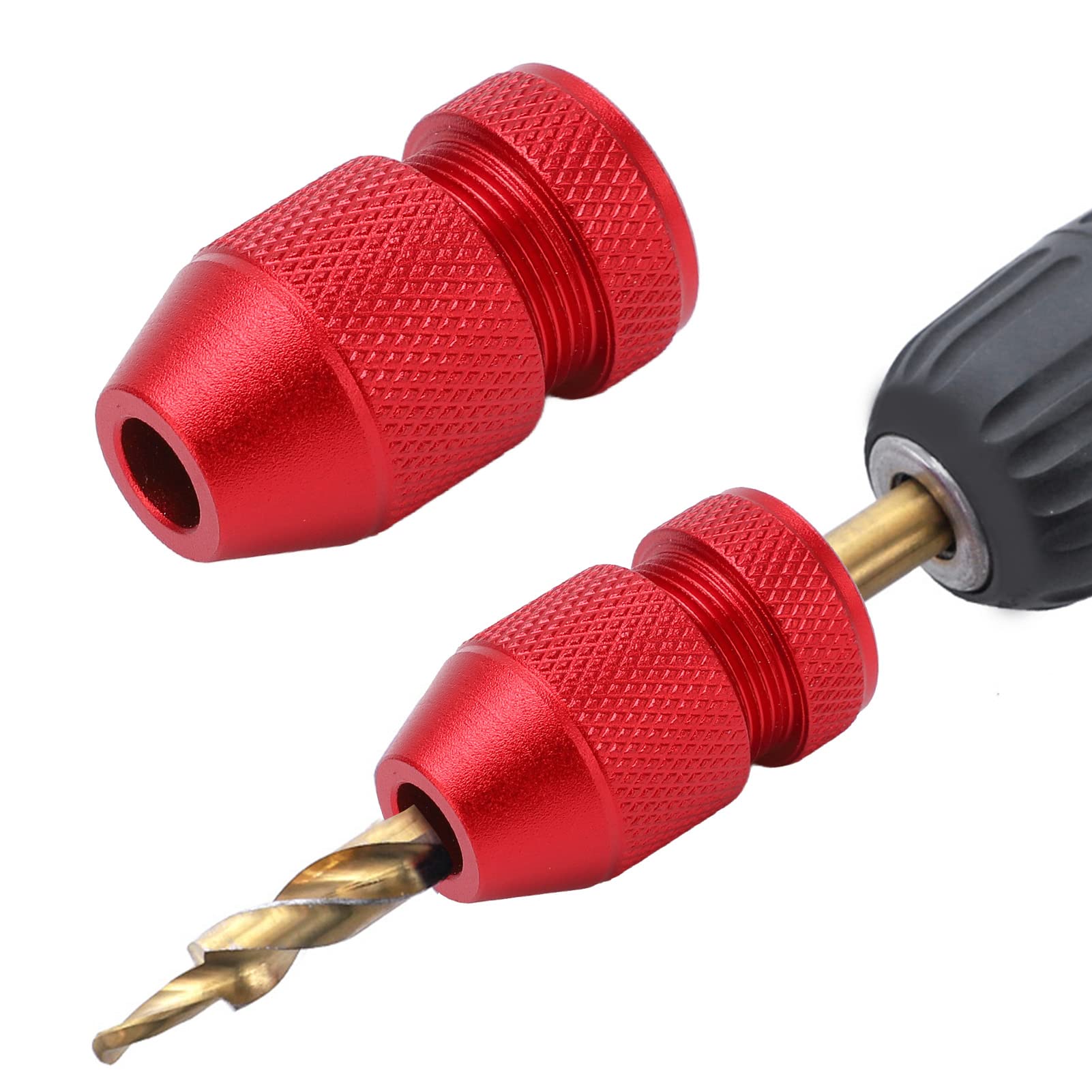 Adjustable Drill Stop Collar, Aluminum Alloy Wood Drill Bit Depth Stop, Applicable Size Range 15/64"-7/16" (6-11mm), Drill Depth Stop for Drill Bits