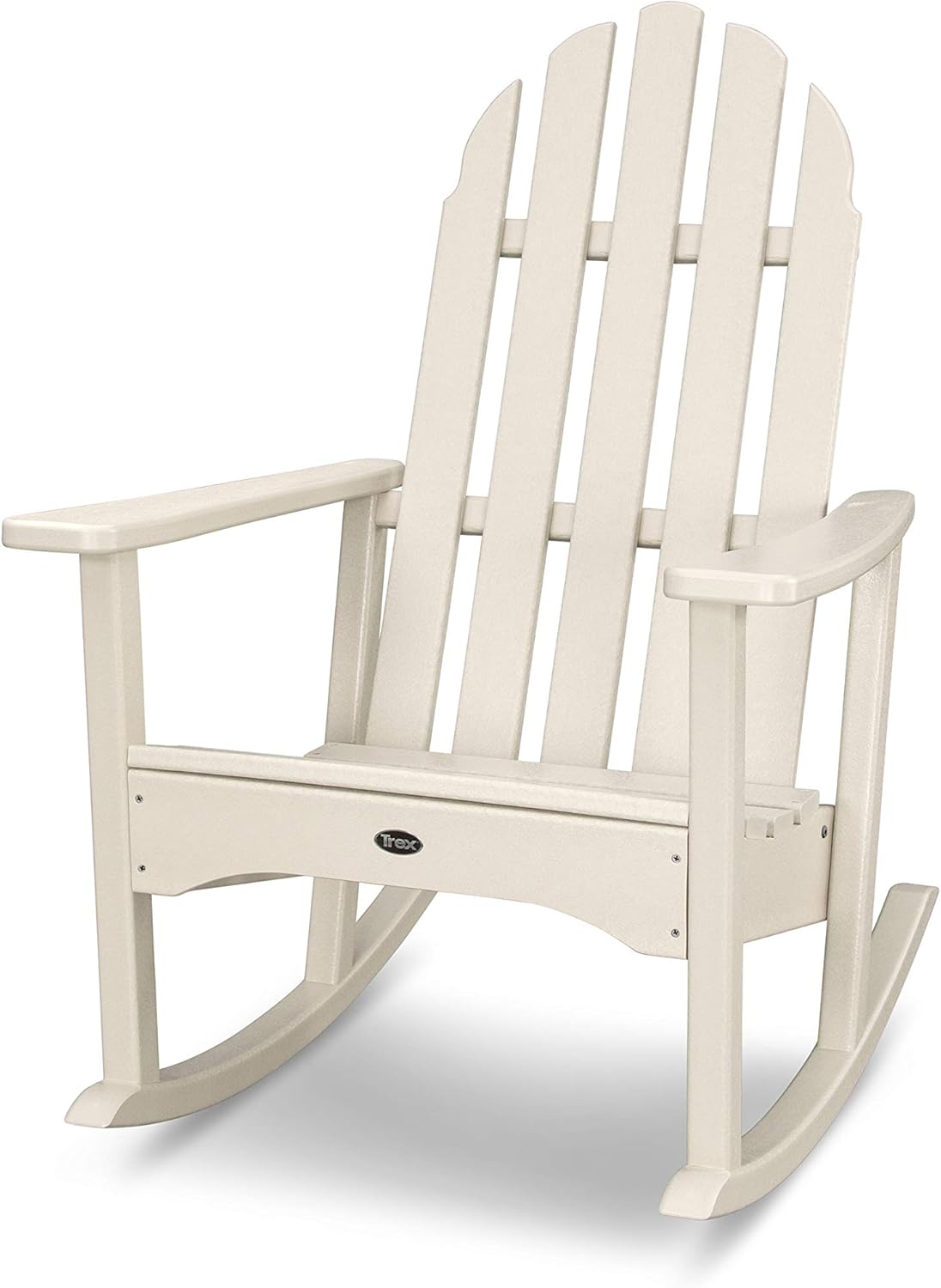 trex outdoor furniture cape cod adirondack chair on Patio Furniture Accessories Trex Outdoor Furniture Cape Cod Adirondack Rocking Chair In Sand Castle Patio Seating
