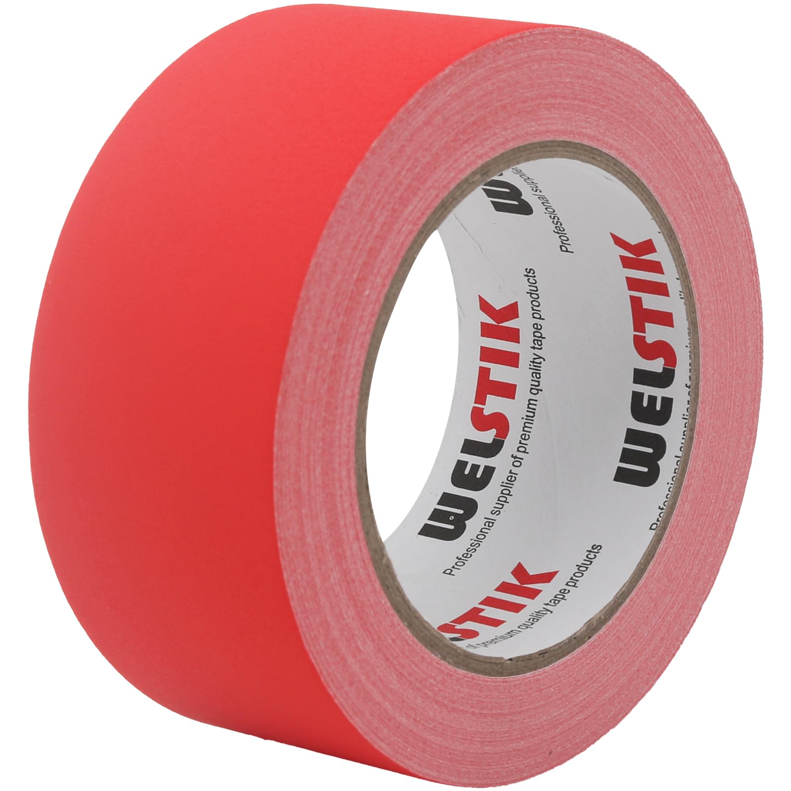 WELSTIK Thin Gaff Tape 50MM*30.2M Gaffa Tape Matt Cloth Tape, Red