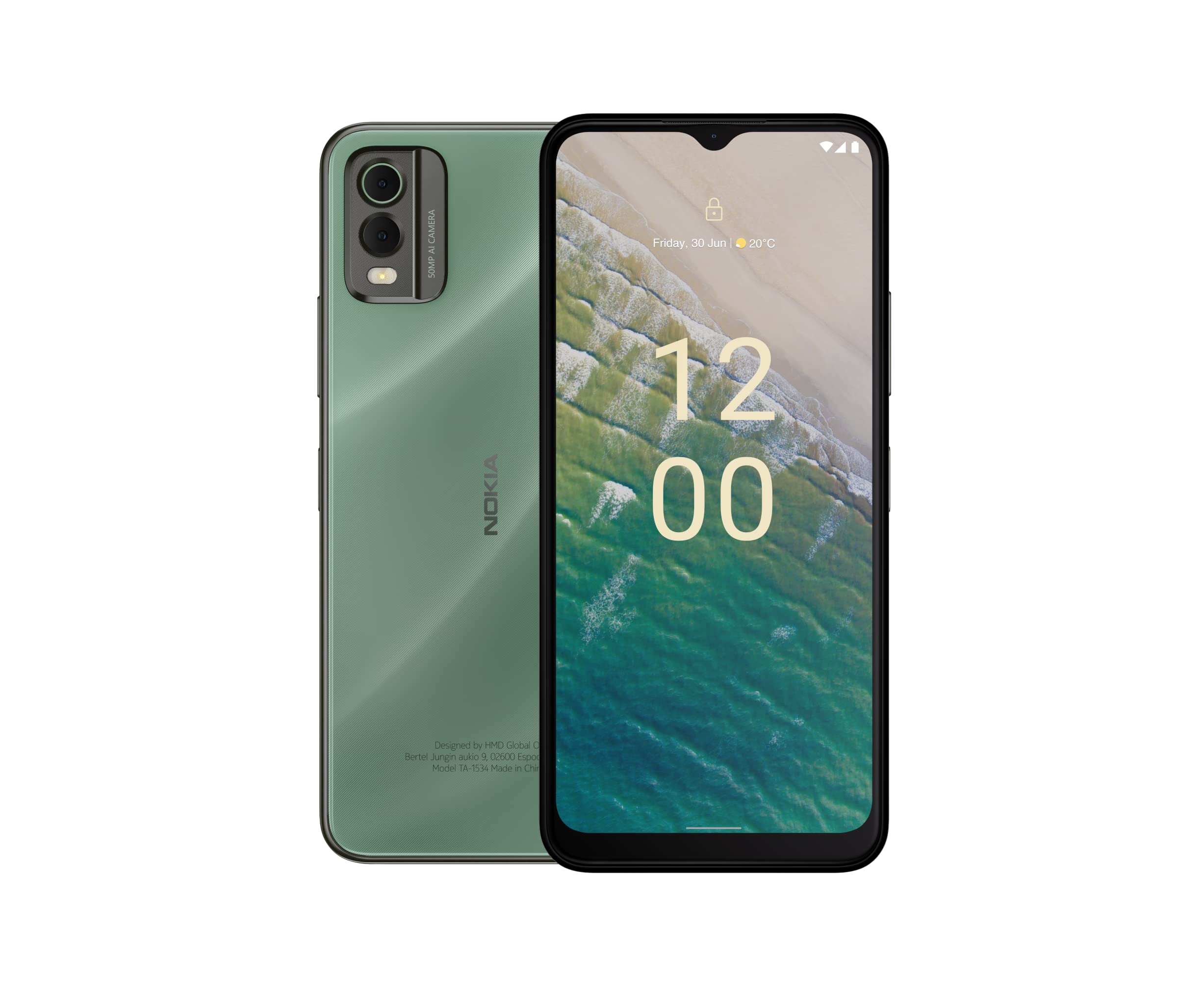Photo 1 of Nokia C32 | Android 13 | 3-Day Battery | Dual SIM | 50MP Dual Camera | 4/128GB | 6.5-Inch Screen | Unlocked GSM Smartphone | Not Compatible with Verizon or AT&T | Autumn Green