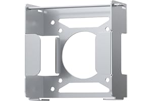 Fasgear Pure Aluminum VESA Mount for Mac-mini M4 2024, Monitors Mounting Bracket for Under Desk with Anti-Theft Function, Met