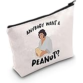 LEVLO Fezzik Quote Cosmetic Make Up Bag Princess Bride Fans Gift Anybody Want A Peanut Makeup Zipper Pouch Bag For Friend Family(Anybody Want Peanut)