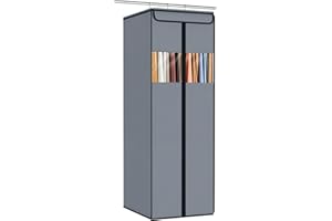 Zilink Garment Bags for Hanging Clothes 54" Hanging Storage Bags for Clothes with Clear Window Space Saving Garment Covers fo