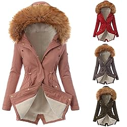 Womens Tops Winter Coat Womens Warm Sweater Hooded