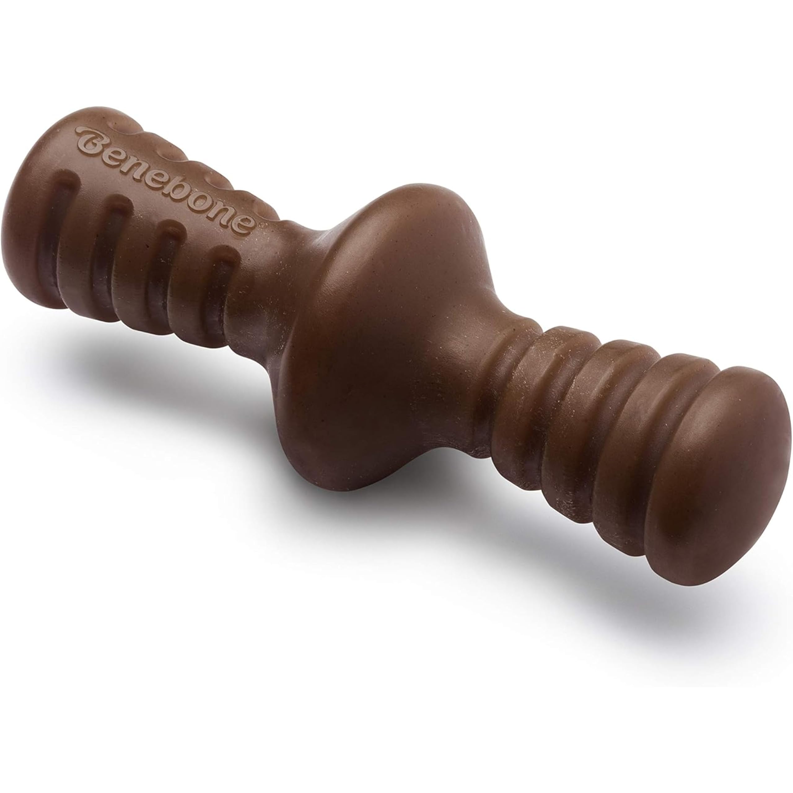 Benebone Zaggler Indestructible Rolling Dog Chew Toy for Aggressive Chewers, Long Tough Lasting Boredom Breaker for Dogs, Real Peanut Flavour, For Small Dogs, Made in the USA